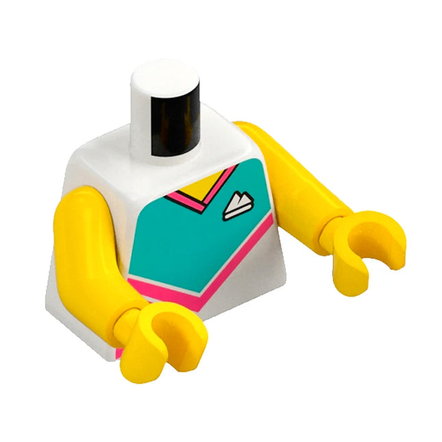 LEGO Minifigure Part - Torso, Sports Shirt, White Logo [973c01h01pr6616] 6443719