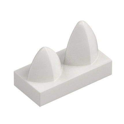 LEGO Tile/Plate, Modified, 1 x 2 with 2 Vertical Teeth [15209] 6046384