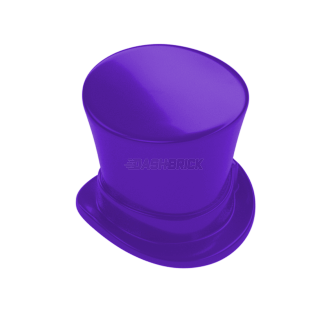 LEGO Minifigure Part - Hat, Top Hat Large with Ribbon, Dark Purple [27149] 6265728
