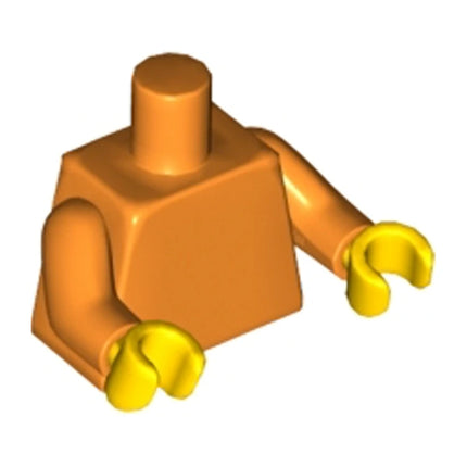 LEGO Minifigure Part - Torso Orange / Orange Arms / Yellow Hands [973c004]