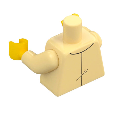 LEGO Minifigure Part - Torso, Tan Suit, Tie, Scarf [76382] 1318590