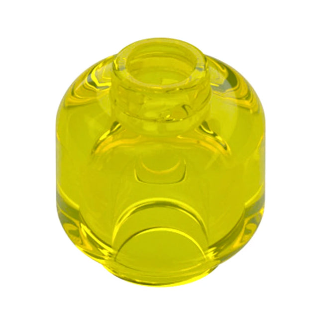 LEGO Minifigure Part - Head (Plain) - Hollow Stud, Trans-Yellow [3626c] 3001144