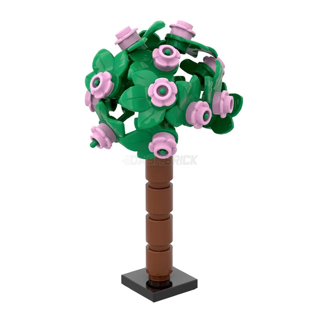 LEGO "Flowering Tree" - Bright Leaves + Bright Pink Flowers [MiniMOC]