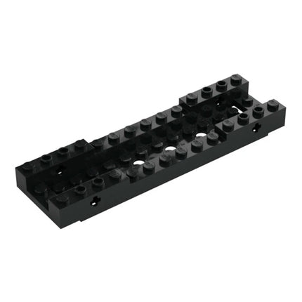 LEGO Vehicle, Base 4 x 14 x 1 with 2 x 12 Recessed Center with Smooth Underside, Black [7035] 6515869