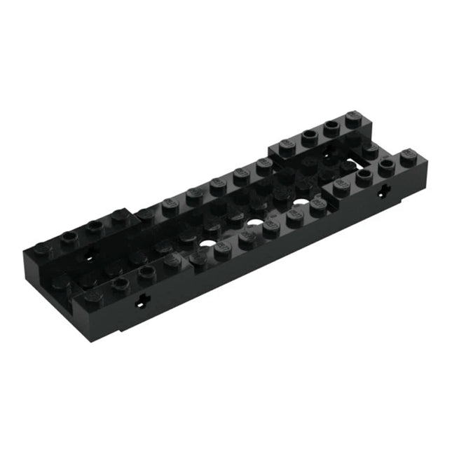 LEGO Vehicle, Base 4 x 14 x 1 with 2 x 12 Recessed Center with Smooth Underside, Black [7035] 6515869