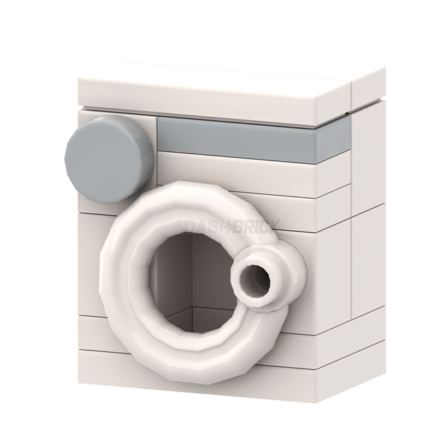 LEGO "Washing Machine" - Laundry, White [MiniMOC]