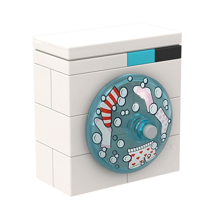 LEGO "Washing Machine Large" - Laundry Being Washed [MiniMOC]