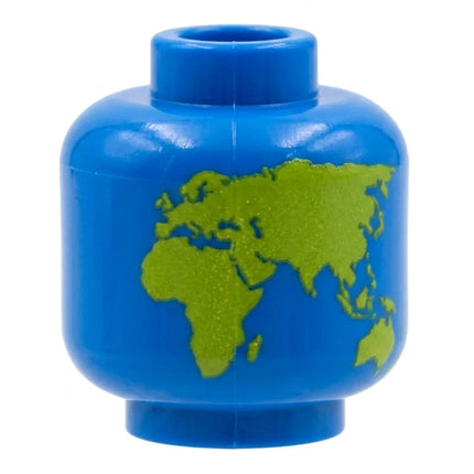 LEGO Minifigure Accessory - The World, Globe, Map, Blue/Green [3626pb4087]