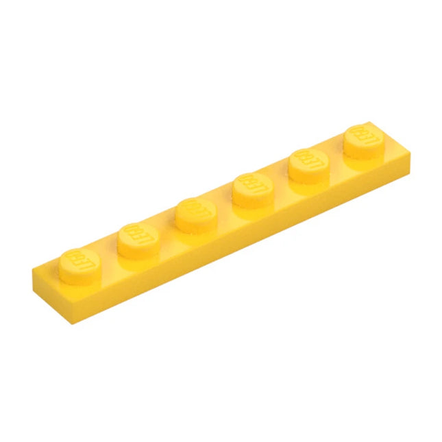 LEGO Plate, 1 x 6, Yellow [3666] 366624