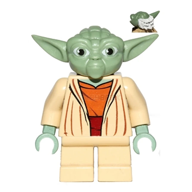 LEGO Minifigure - Yoda - Clone Wars, White Hair (2013) [STAR WARS]