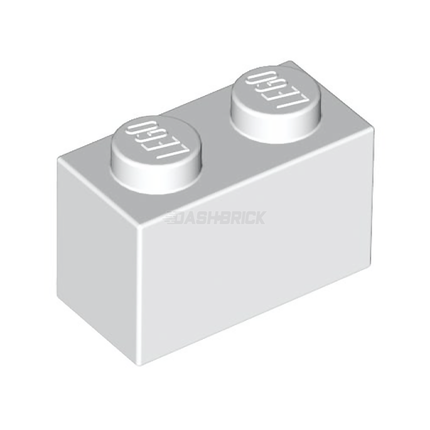 LEGO Brick 1 x 2, White [3004] 4613964