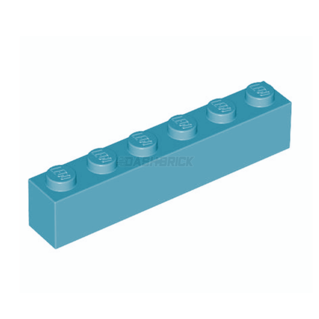 LEGO Brick, 1 x 6, Medium Azure [3009]