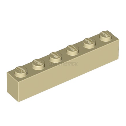 LEGO Brick, 1 x 6, Tan [3009]