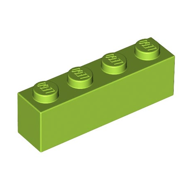 LEGO Brick, 1 x 4, Lime Green [3010]