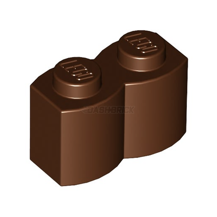 LEGO Brick, Modified 1 x 2 Log, Reddish Brown [30136] 4211180