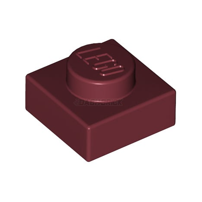 LEGO Plate, 1 x 1, Dark Red [3024] 4539114