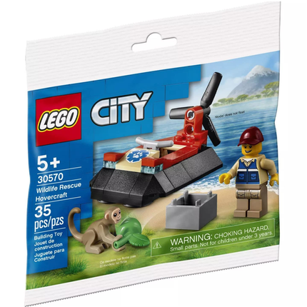 LEGO City - Wildlife Rescue Hovercraft Polybag (2021) [30570] Retired Set
