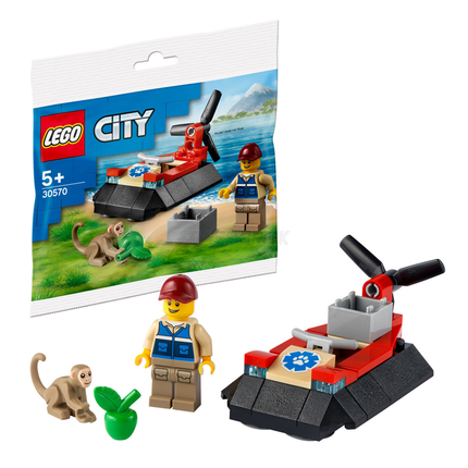 LEGO City - Wildlife Rescue Hovercraft Polybag (2021) [30570] Retired Set