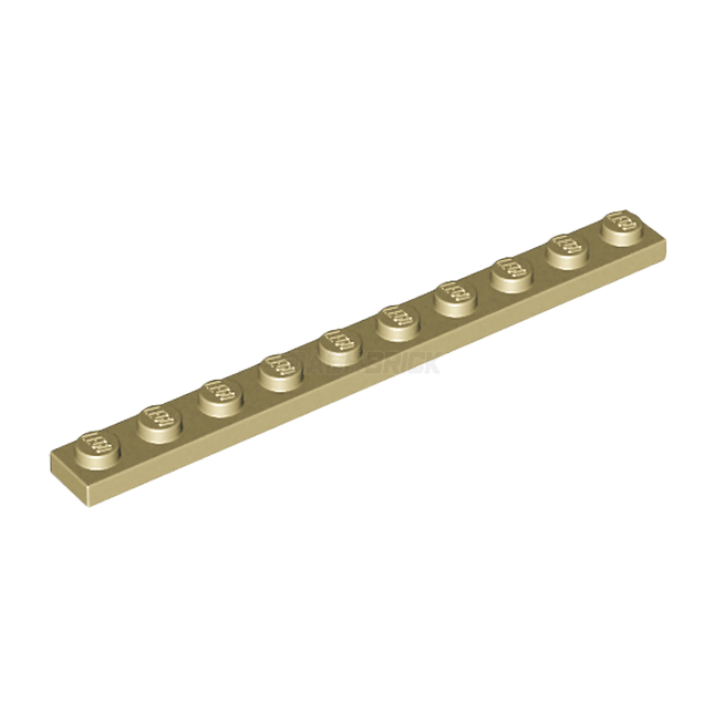 LEGO Plate 1 x 10, Tan [4477]