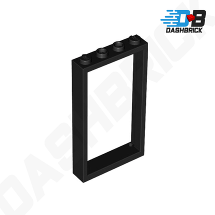 LEGO Door Frame 1 x 4 x 6, Two Holes, Black [60596 / 40289]