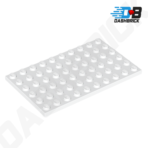 LEGO Plate 6 x 10, White [3033]
