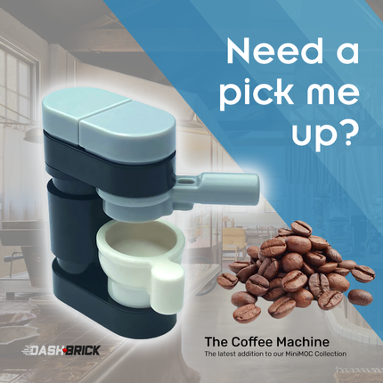 LEGO "The Coffee Machine" - Coffee Maker, Cup [MiniMOC]