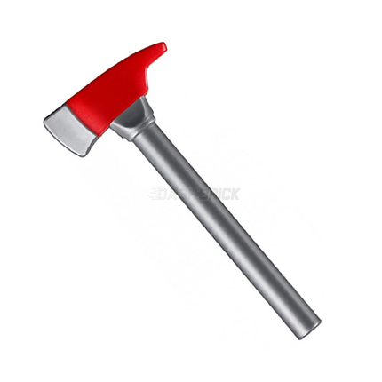 LEGO Minifigure Accessory - Tool, Fireman Axe, Flat Silver [39802pb01]