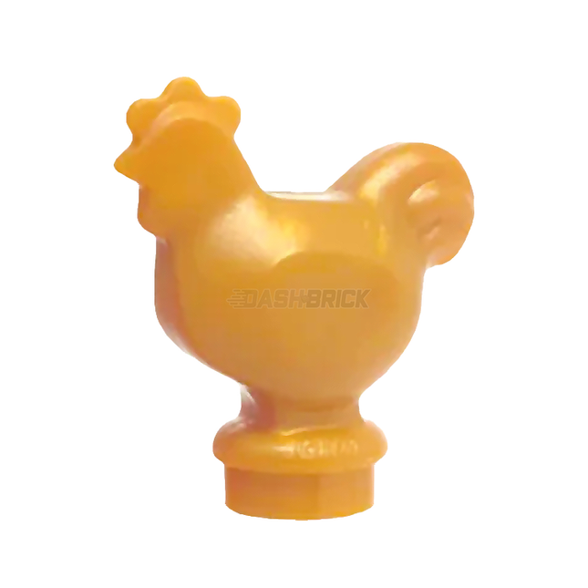 LEGO Chicken, Pearl Gold - Minifigure Animal [95342]