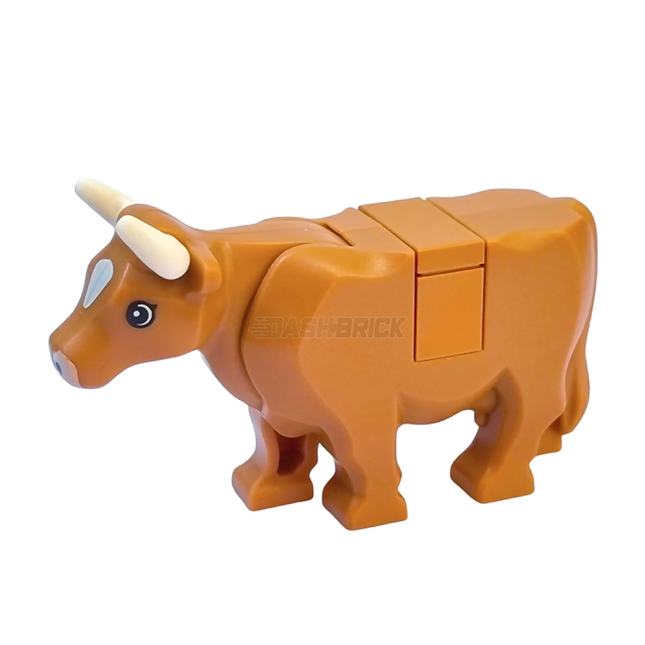 LEGO Minifigure Animal - Cow, Large, Medium Nougat with Print [64452pb01c03]