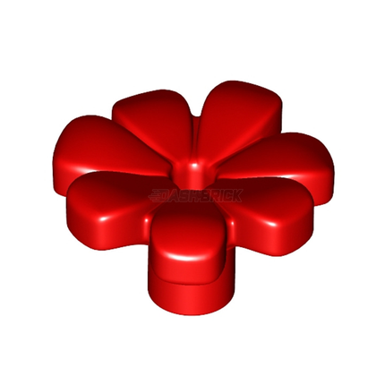 LEGO Plant, Flower with 7 Thick Petals and Pin, Red [32606]