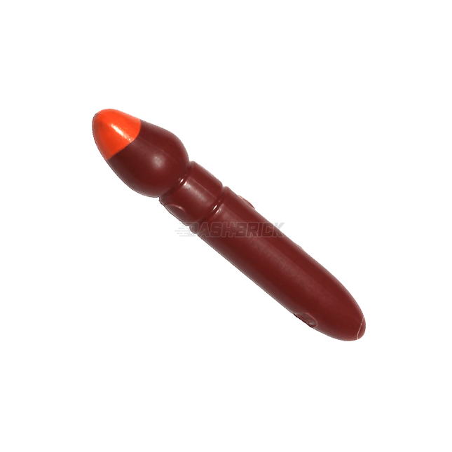 LEGO Minifigure Accessory - Paint Brush, Molded Orange Bristles Pattern [93552pb03]