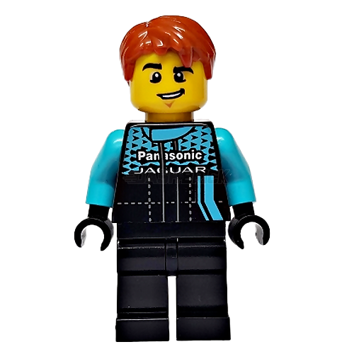 LEGO Minifigure - Male Racer, Jaguar Panasonic GEN2 Driver [CITY/Street Champions]