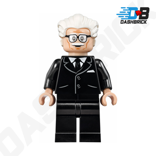 LEGO Minifigure - Alfred Pennyworth, White Hair [DC COMICS: Batman]