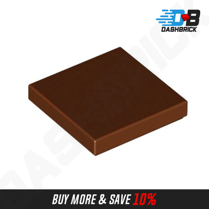 LEGO Tile 2 x 2, Reddish Brown [3068b]